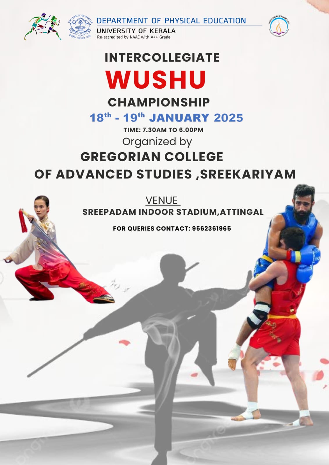 Intercollegiate Wushu Championship 2025 : University of Kerala